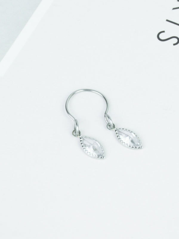1 szt. Fake Piercing do Sutków TEAR DOUBLE Srebrny (1 szt.)