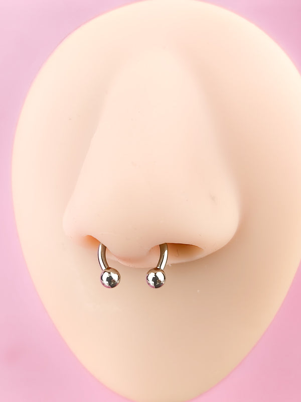 Piercing Nose/Lip Ring with Balls, Various Variants