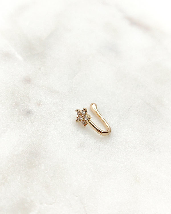 Fake Nostril Piercing Nose Ring Star Small