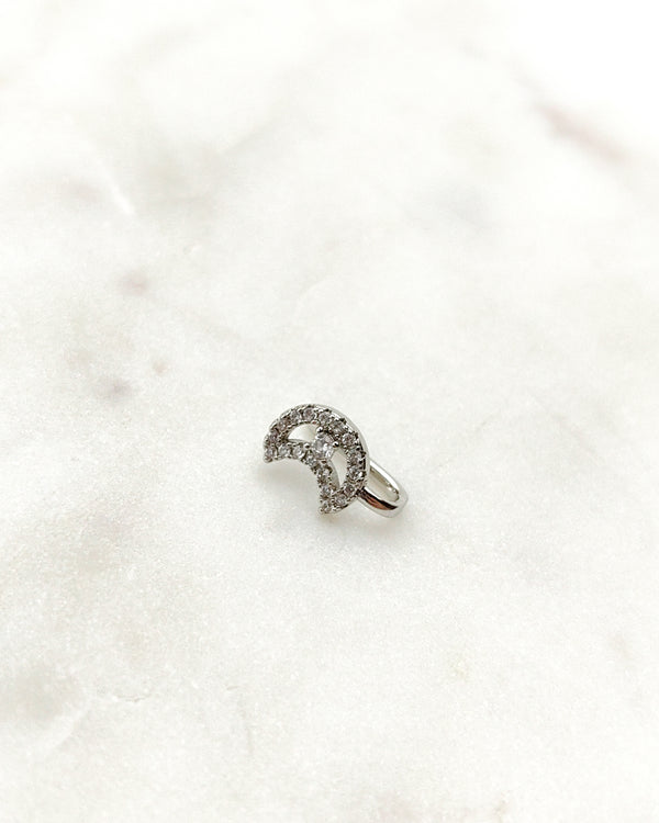 Fake Nostril Piercing Nose Ring Moon