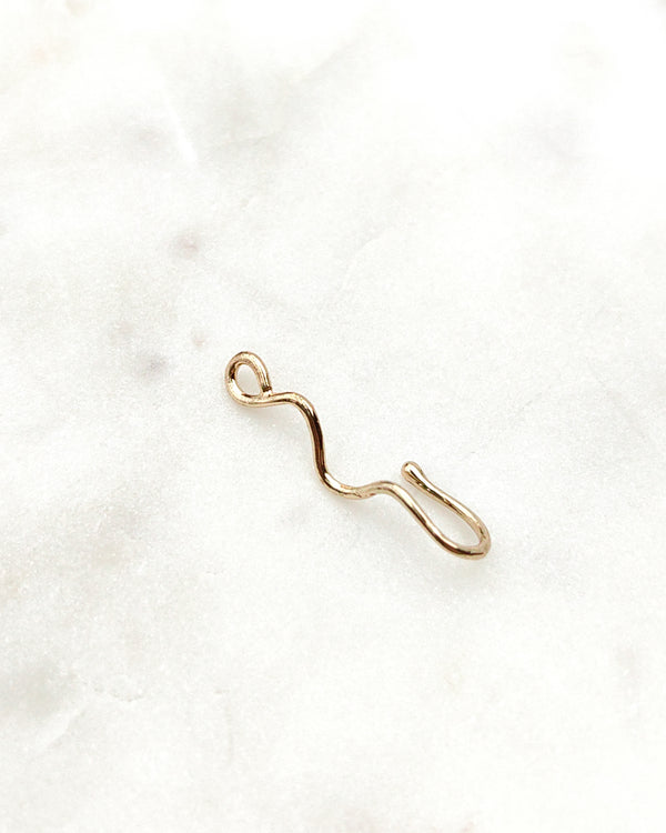 Fake Nostril Piercing Nose Ring Swirl