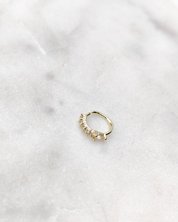 Fake Nostril Piercing Nose Ring Zircons
