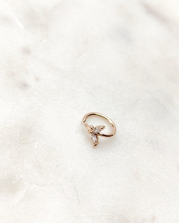 Fake Nostril Piercing Butterfly Nose Ring