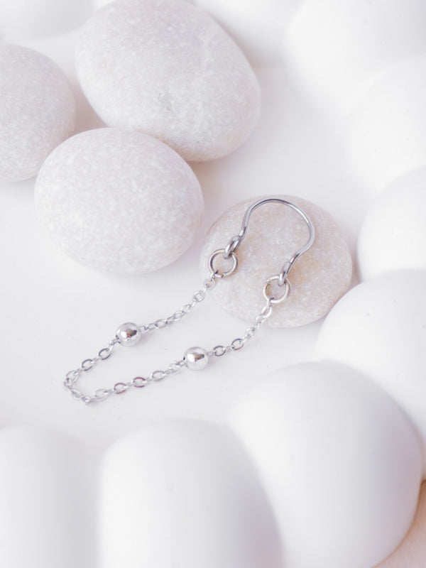 1 szt. Fake Piercing do Sutków CHAIN BALLS z Łańcuszkiem (1 szt.)